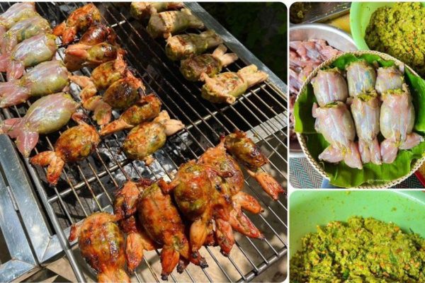 Cambodian Stuffed Frog (កង្កែបបោប)