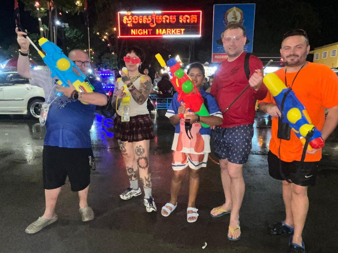 Siem Reap Water Fights